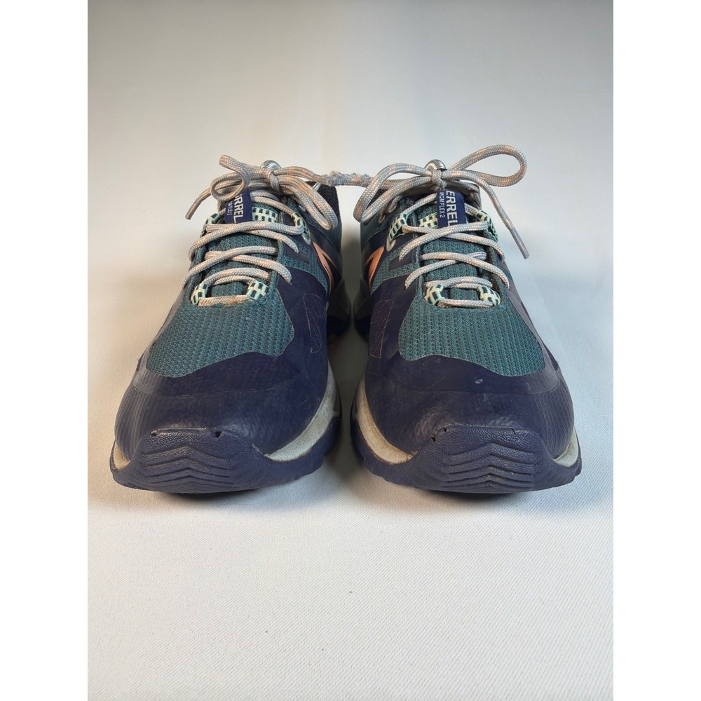 Merrell MQM Flex 2 Gore-Tex Womens 9.5 Trail Running Shoes Teal Navy J033676 - Picture 2 of 8